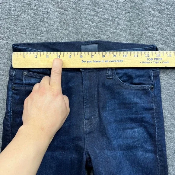 Mother Jeans Womens 25 Blue The Mid Rise Dazzler Ankle Now Or Never 1686-625 - Picture 4 of 16